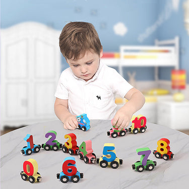 Magnetix TrainMaster | Leer Jugando - Set de Tren Magnético de Números y Animales de 27 Piezas para Niños